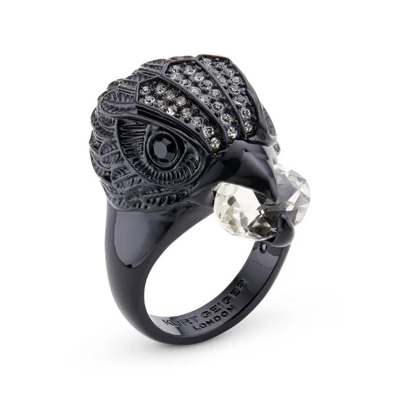 Kurt Geiger Jewelry - NWOT Kurt Geiger Pavé Eagle's Head Crystal Cocktail Ring